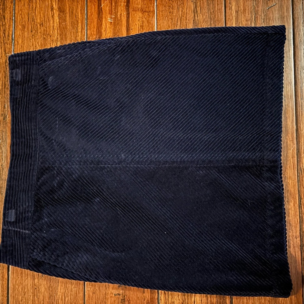 Talbots Dark Blue Corduroy Skirt